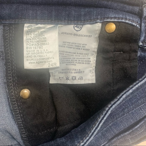 AG Adriano Goldschmied The Farrah Skinny Dark Wash Denim Jeans Women’s 24 - Picture 9 of 11